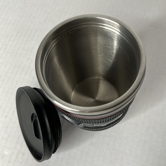 SLR Camera Lens Travel Mug Camera‎ Lens Coffee 12 oz. Mug with Lid - Picture 3 of 6